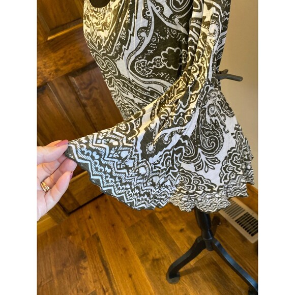 INC International Concepts Top Size ? Large Cropped Rounded Elastic Neckline - Picture 3 of 9